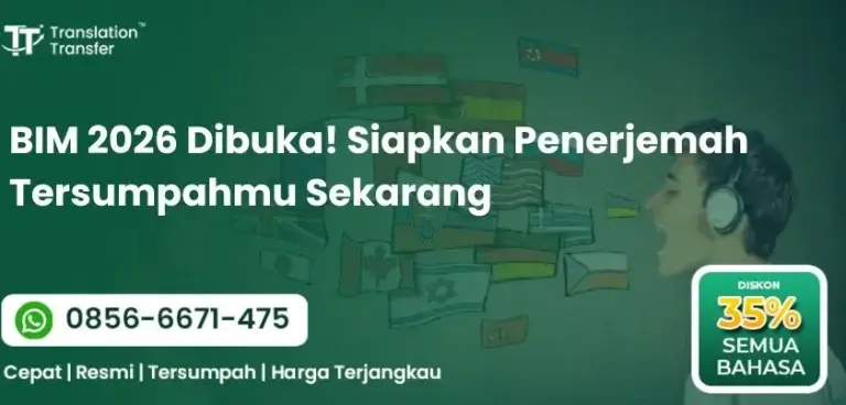 BIM 2026 Dibuka! Siapkan Penerjemah Tersumpahmu Sekarang