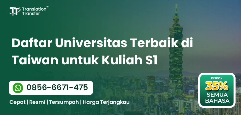 Daftar Universitas Terbaik di Taiwan untuk Kuliah S1