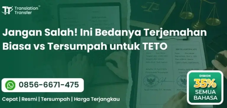 Bedanya Terjemahan Biasa vs Tersumpah untuk TETO