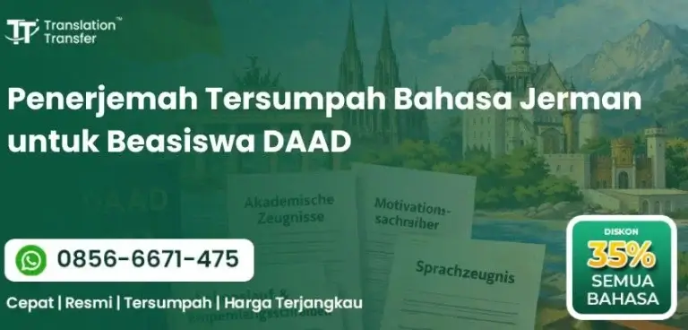 Penerjemah Tersumpah Bahasa Jerman untuk Beasiswa DAAD