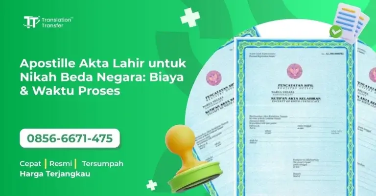 Apostille Akta Lahir untuk Nikah Beda Negara: Biaya & Waktu Proses