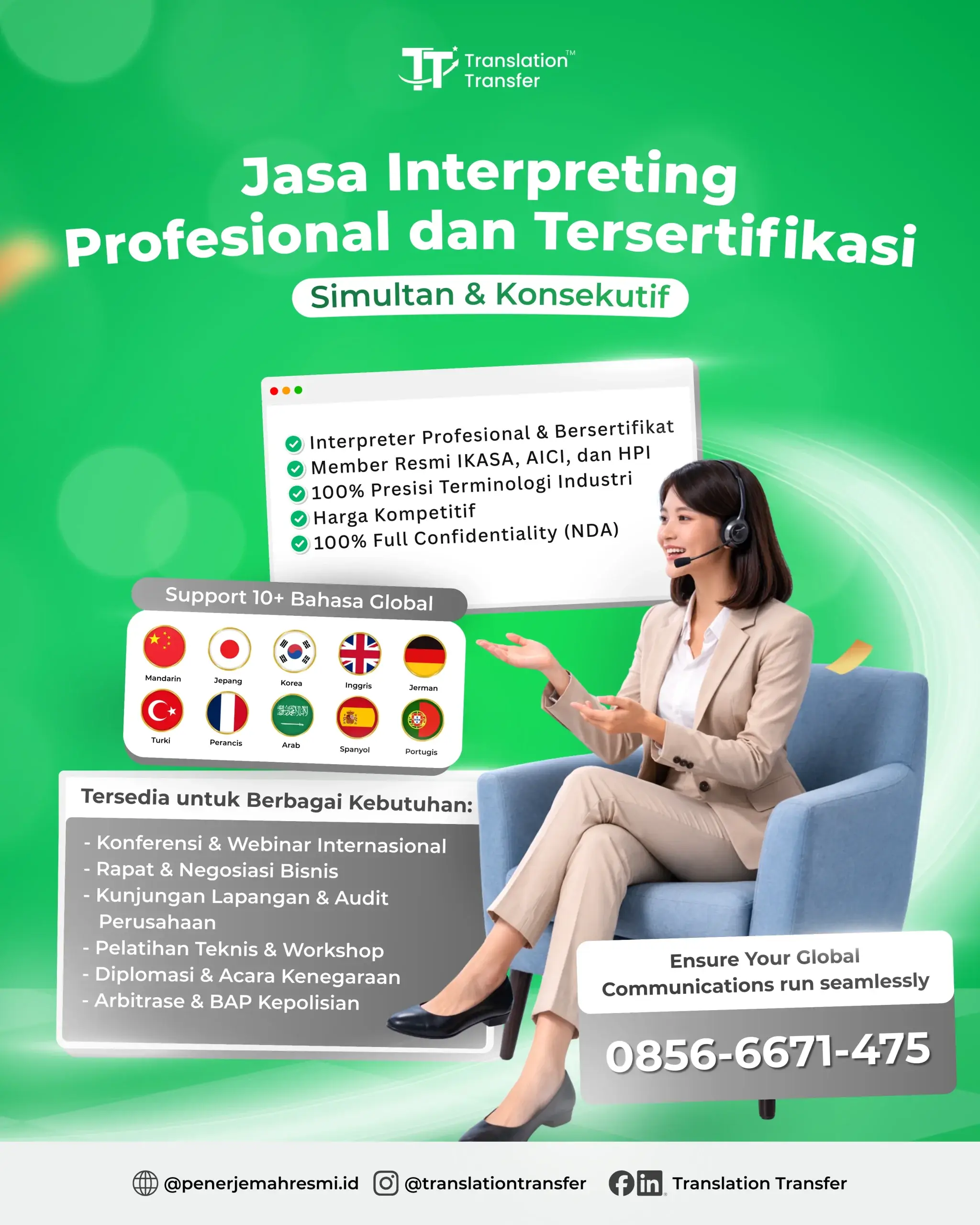 Jasa Interpreter Bahasa Inggris Terpercaya di Jakarta