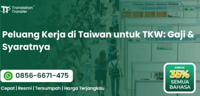 Peluang Kerja di Taiwan untuk TKW: Gaji & Syaratnya