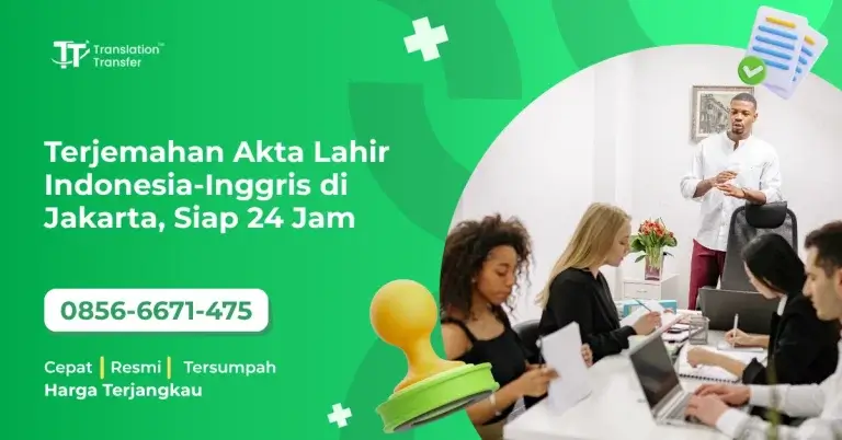 Terjemahan Akta Lahir Indonesia-Inggris