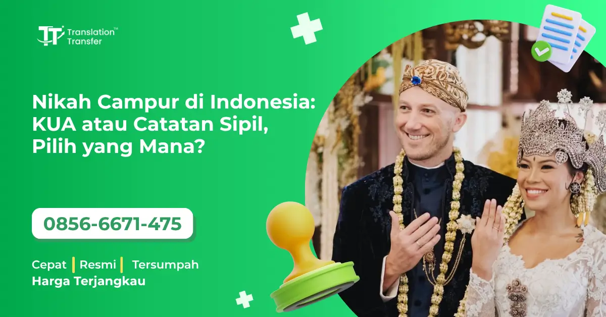 Nikah Campur di Indonesia: KUA atau Catatan Sipil, Pilih yang Mana?