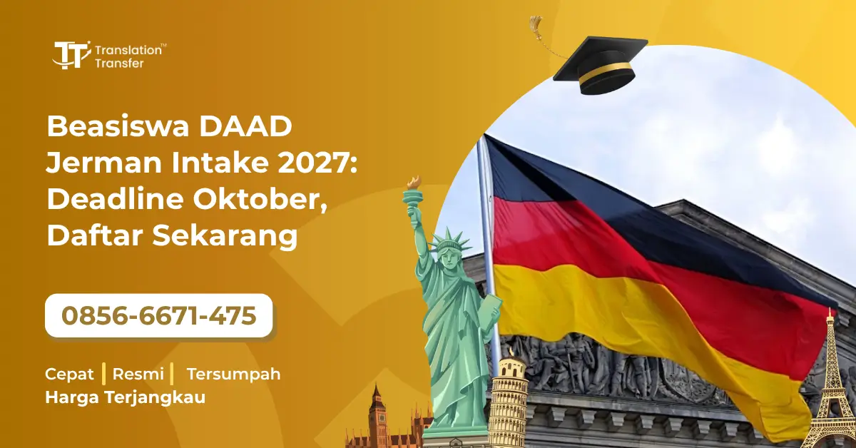 Beasiswa DAAD Jerman Intake 2027: Deadline Oktober, Daftar Sekarang