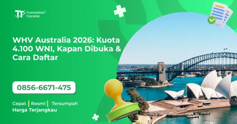 WHV Australia 2026: Kuota 4.100 WNI, Kapan Dibuka & Cara Daftar