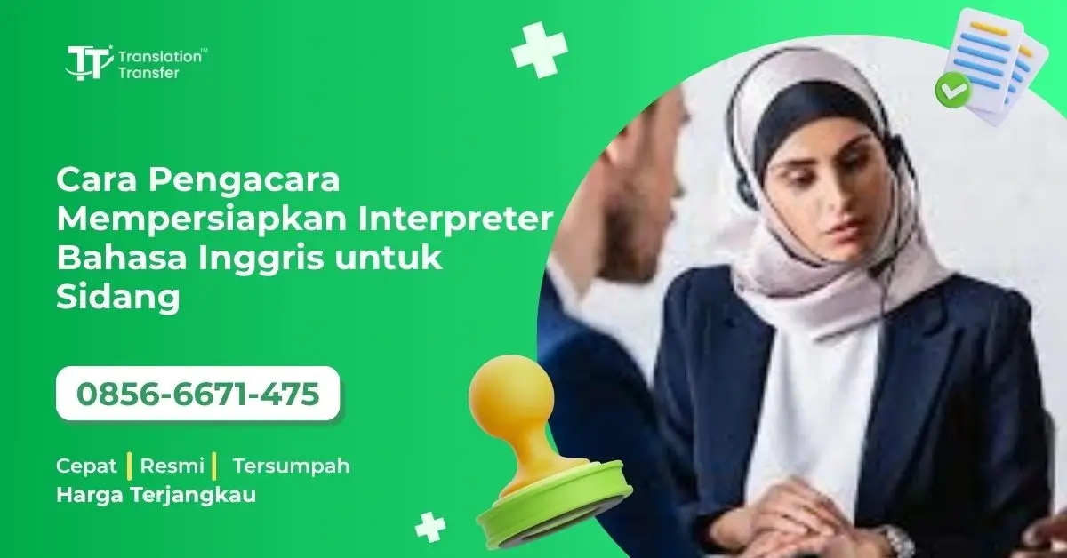 Cara Pengacara Mempersiapkan Interpreter Bahasa Inggris untuk Sidang