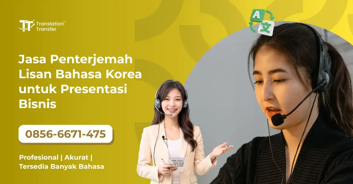 Jasa Penterjemah Lisan Bahasa Korea