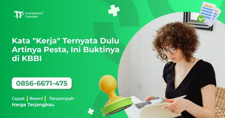 Kata Kerja Ternyata Dulu Artinya Pesta