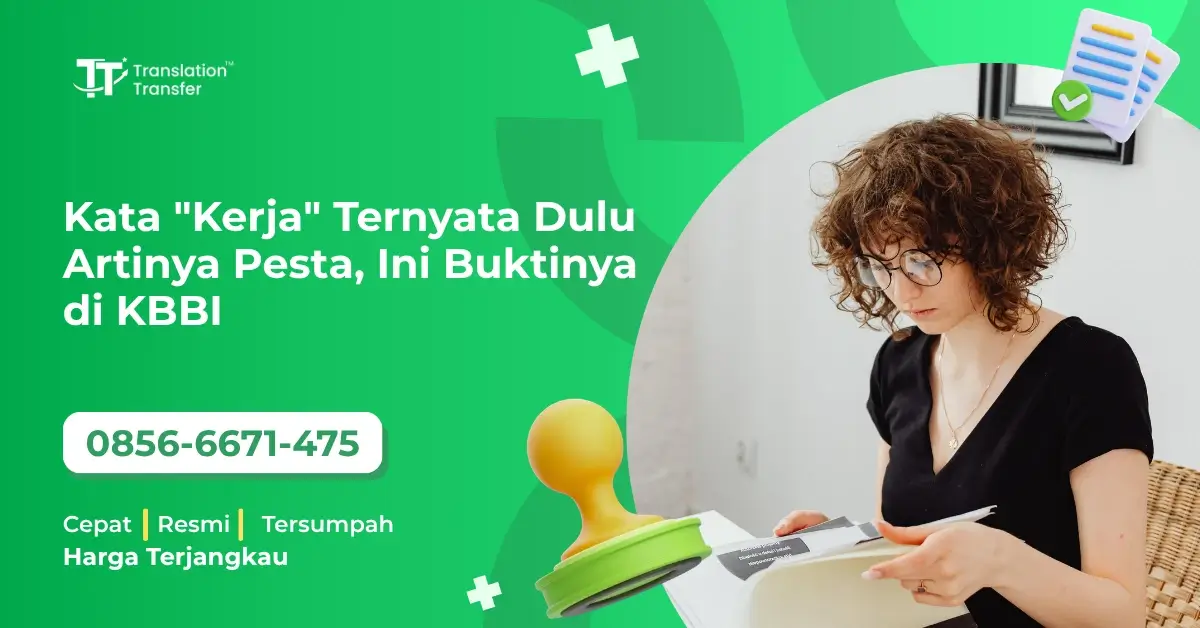 Kata Kerja Ternyata Dulu Artinya Pesta