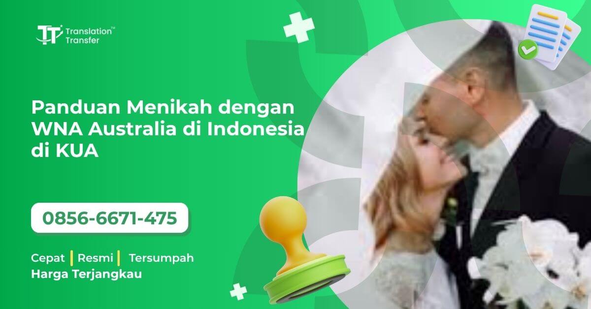Panduan Menikah dengan WNA Australia di Indonesia di KUA