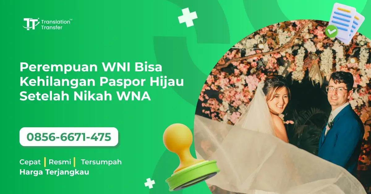 Perempuan WNI Bisa Kehilangan Paspor Hijau