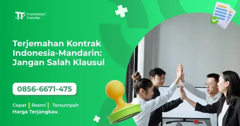 Terjemahan Kontrak Indonesia-Mandarin