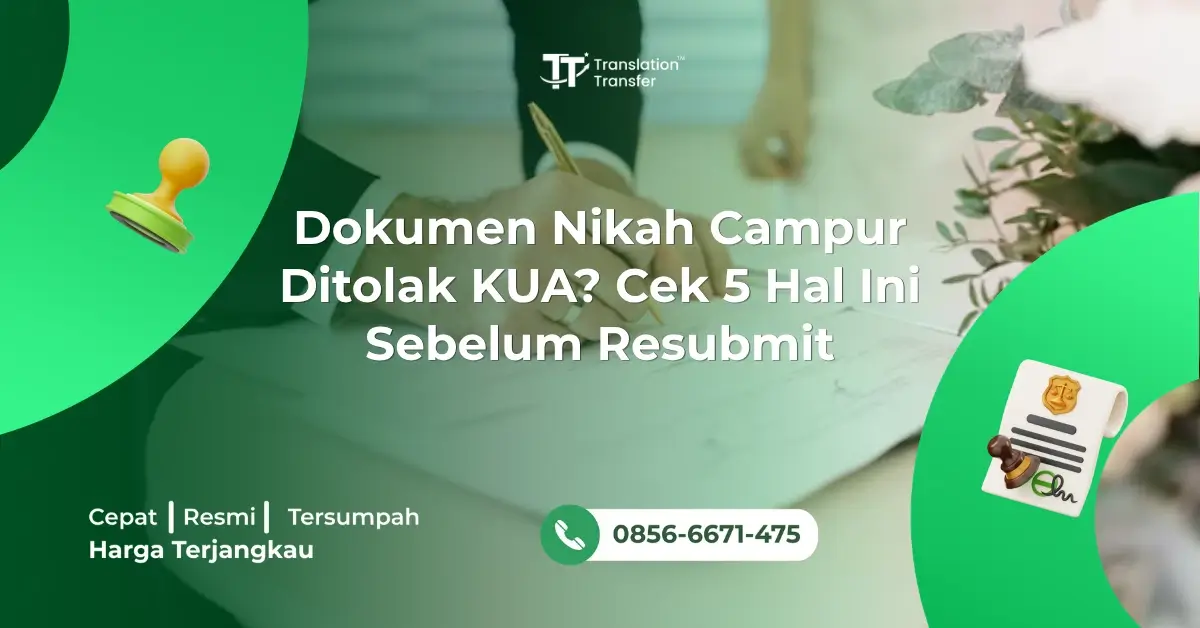 Dokumen Nikah Campur Ditolak KUA? Cek 5 Hal Ini Sebelum Resubmit