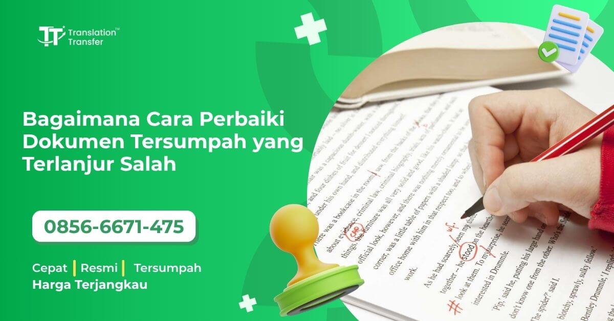 Bagaimana Cara Perbaiki Dokumen Tersumpah yang Terlanjur Salah
