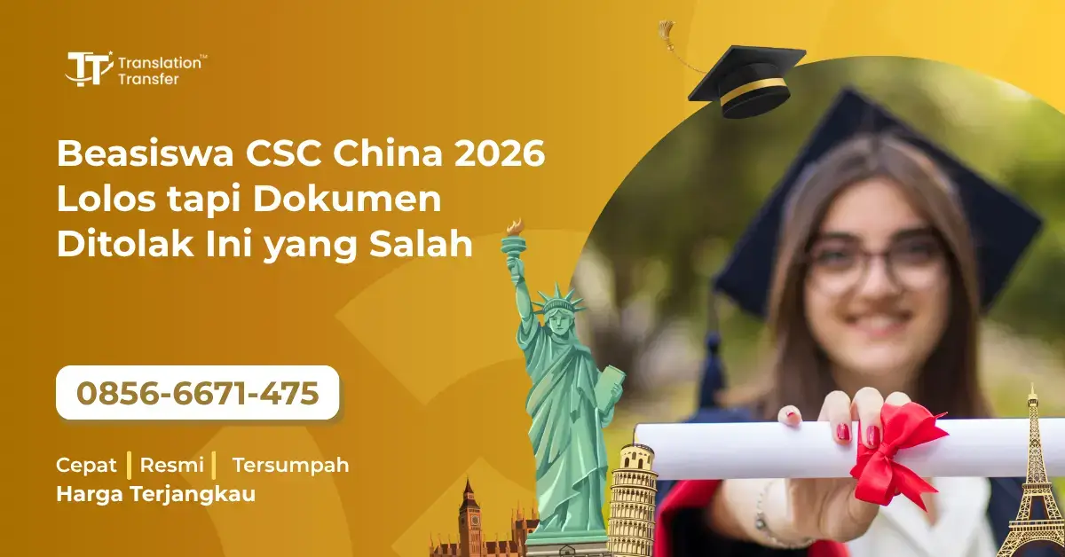 Beasiswa CSC China 2026 Lolos tapi Dokumen Ditolak