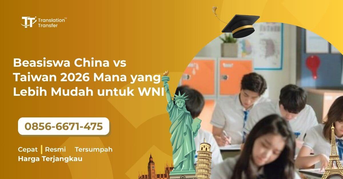 Beasiswa China vs Taiwan 2026: Mana yang Lebih Mudah untuk WNI?