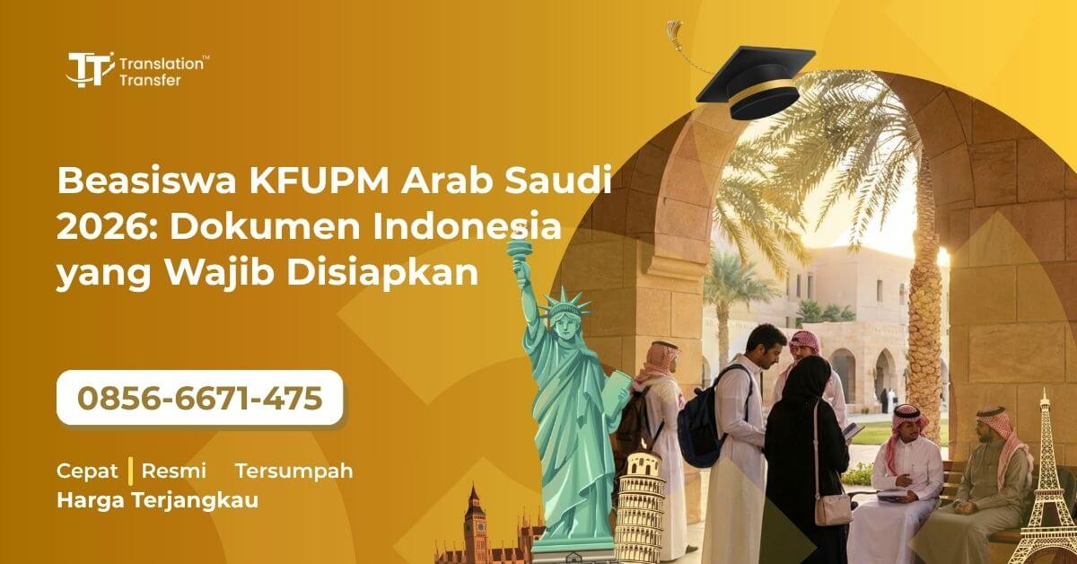 Beasiswa KFUPM Arab Saudi 2026: Dokumen Indonesia yang Wajib Disiapkan