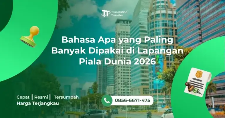 Bahasa Apa yang Paling Banyak Dipakai di Lapangan Piala Dunia 2026
