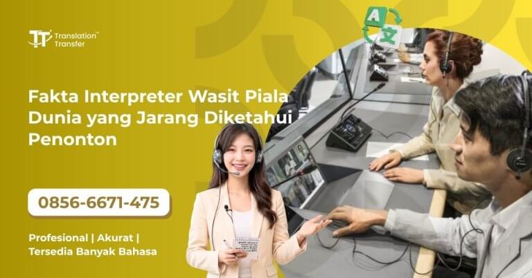 Fakta Interpreter Wasit Piala Dunia yang Jarang Diketahui Penonton
