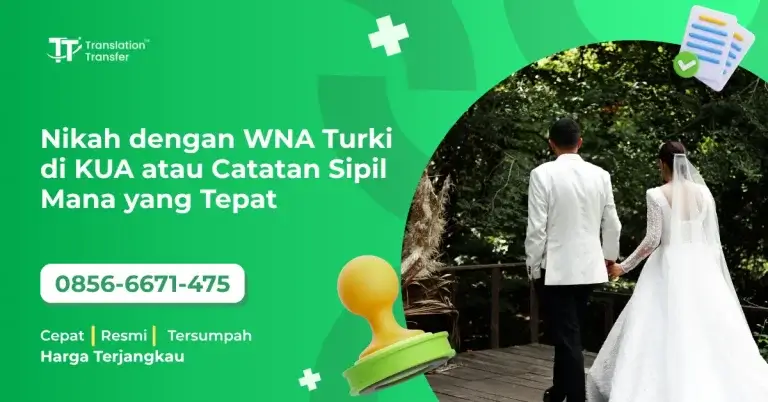 Nikah dengan WNA Turki di KUA atau Catatan Sipil
