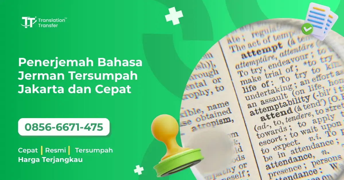 Penerjemah Bahasa Jerman Tersumpah Jakarta