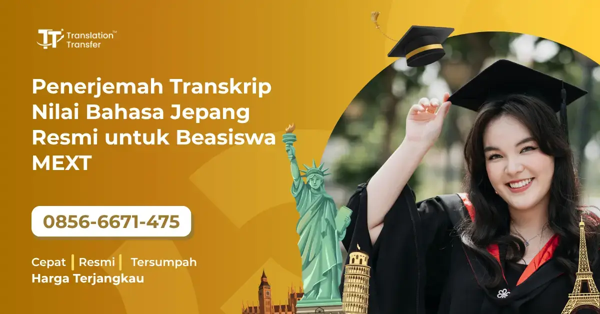 Penerjemah Transkrip Nilai Bahasa Jepang Resmi