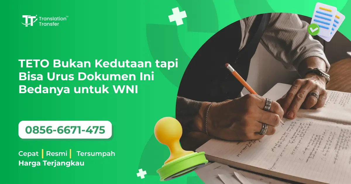 TETO Bukan Kedutaan tapi Bisa Urus Dokumen Ini Bedanya untuk WNI