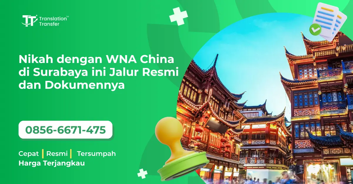 Nikah dengan WNA China di Surabaya ini Jalur Resmi dan Dokumennya