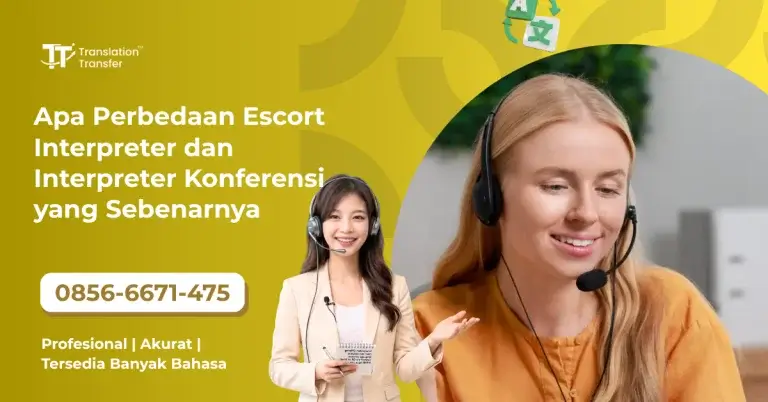 Apa Perbedaan Escort Interpreter dan Interpreter Konferensi yang Sebenarnya?