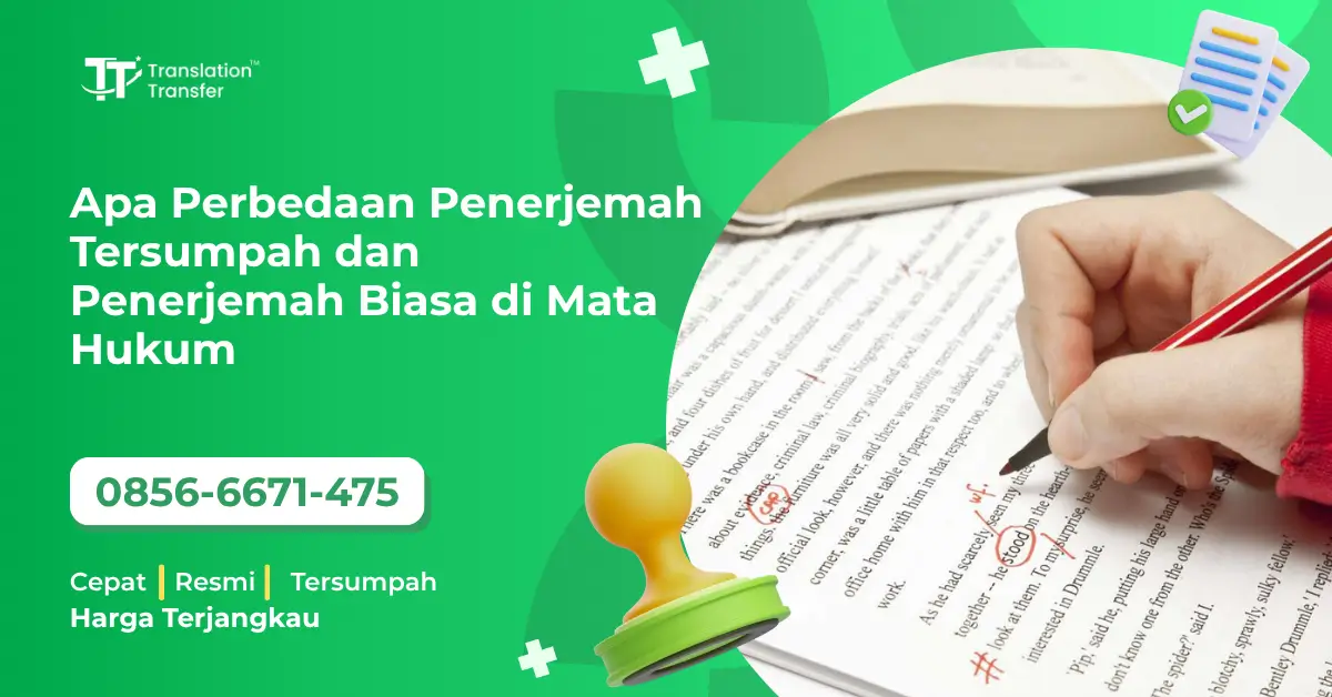Apa Perbedaan Penerjemah Tersumpah dan Penerjemah Biasa di Mata Hukum