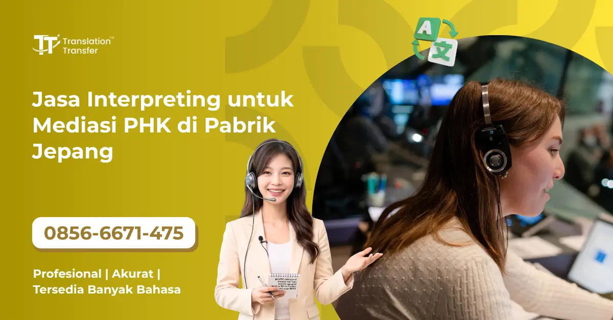Jasa Interpreting untuk Mediasi PHK di Pabrik Jepang