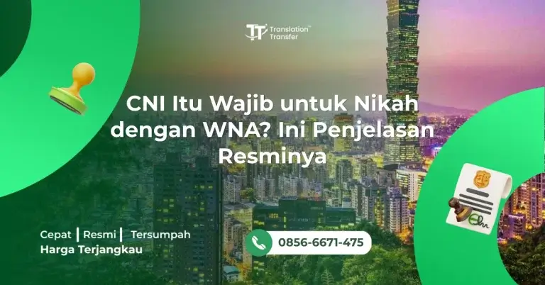 CNI Itu Wajib untuk Nikah dengan WNA? Ini Penjelasan Resminya