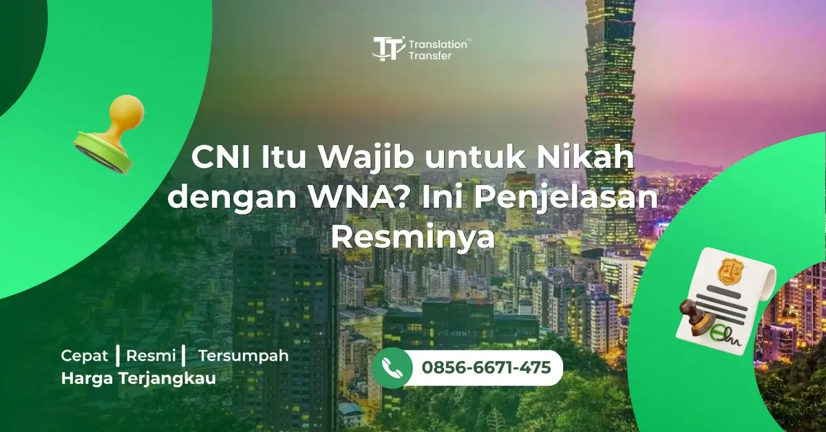 CNI Itu Wajib untuk Nikah dengan WNA? Ini Penjelasan Resminya