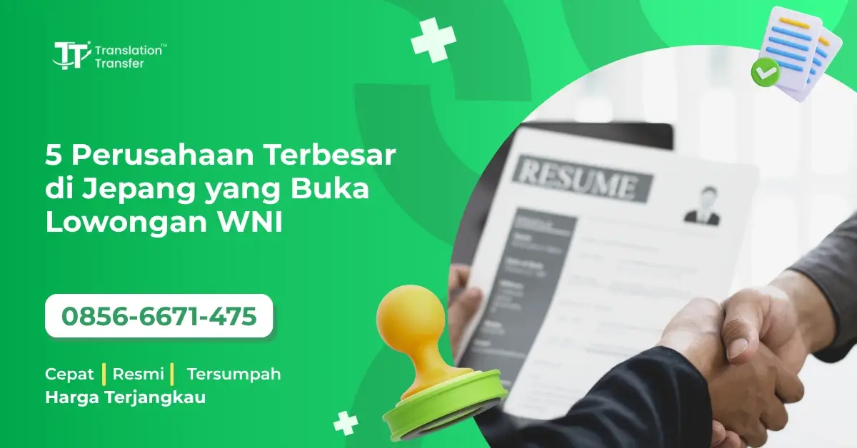 5 Perusahaan Terbesar di Jepang yang Buka Lowongan WNI