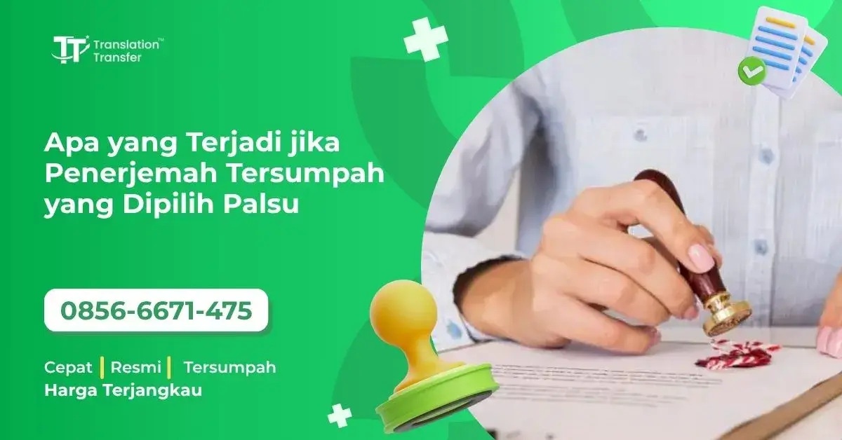 Apa yang Terjadi jika Penerjemah Tersumpah yang Dipilih Palsu