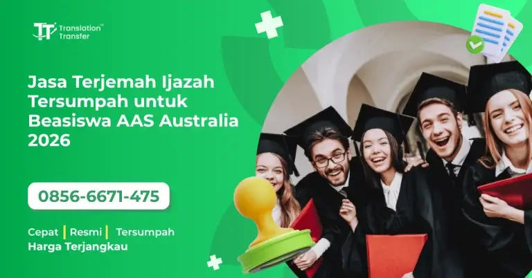 Jasa Terjemah Ijazah Tersumpah untuk Beasiswa AAS Australia 2026