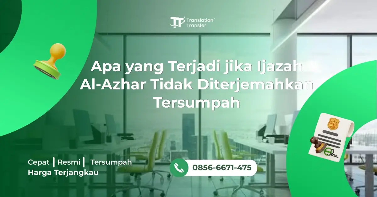 Apa yang Terjadi jika Ijazah Al-Azhar Tidak Diterjemahkan Tersumpah
