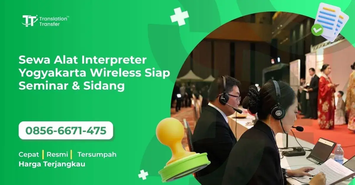 Sewa Alat Interpreter Yogyakarta Wireless Siap Seminar & Sidang