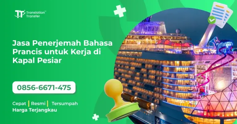 Jasa Penerjemah Bahasa Prancis untuk Kerja di Kapal Pesiar