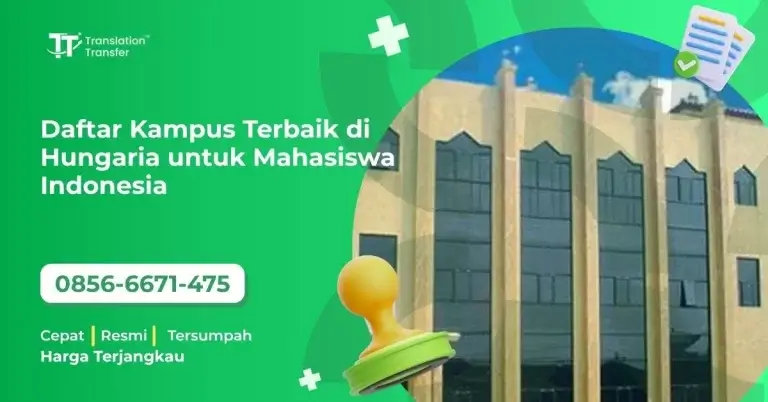 Daftar Kampus Terbaik di Hungaria untuk Mahasiswa Indonesia