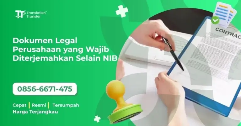 Dokumen Legal Perusahaan yang Wajib Diterjemahkan Selain NIB
