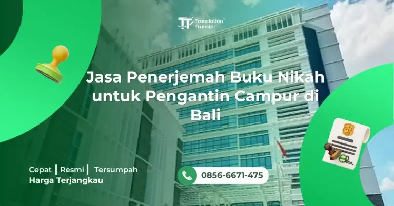 Jasa Penerjemah Buku Nikah untuk Pengantin Campur di Bali