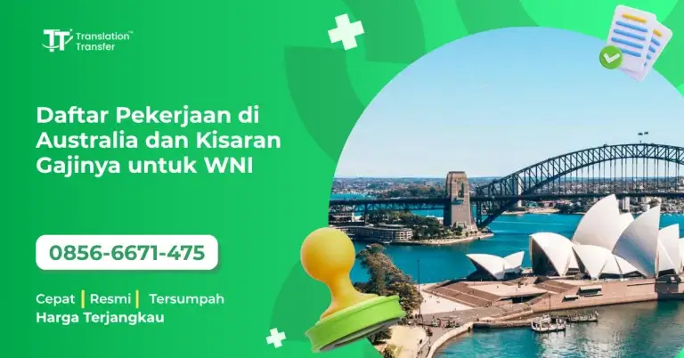 Daftar Pekerjaan di Australia dan Kisaran Gajinya untuk WNI