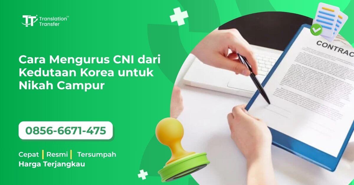 Cara Mengurus CNI dari Kedutaan Korea untuk Nikah Campur