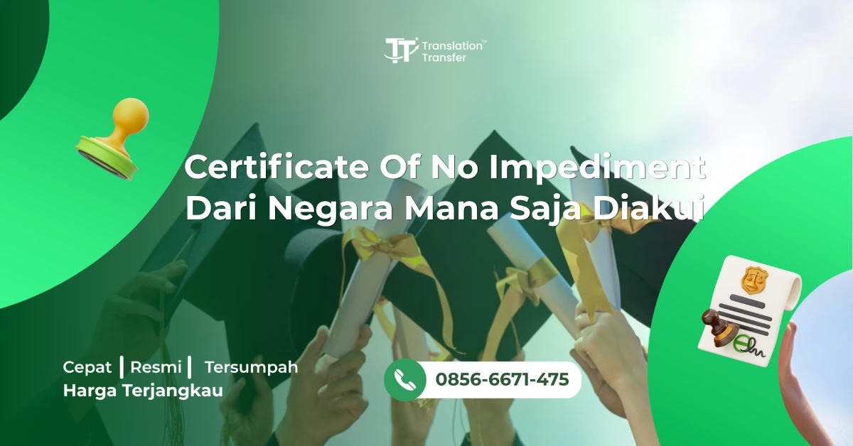 Certificate Of No Impediment