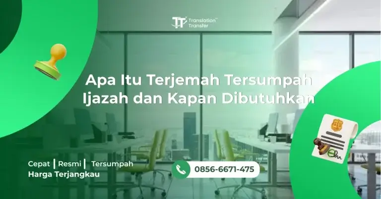 Apa Itu Terjemah Tersumpah Ijazah dan Kapan Dibutuhkan Oleh : Wahyu Jum'ah Maulidan Apa Itu Terjemah Tersumpah Ijazah dan Kapan Dibutuhkan | Terjemah tersumpah ijazah adalah layanan penerjemahan dokumen akademik yang dilakukan oleh penerjemah bersertifikat resmi dari Kemenkumham. Hasilnya bukan sekadar terjemahan biasa. Dokumen yang dihasilkan memiliki kekuatan hukum karena disertai cap dan tanda tangan resmi penerjemah yang diakui oleh instansi pemerintah dan lembaga internasional. Banyak orang baru menyadari pentingnya layanan ini ketika berkas mereka ditolak di kedutaan besar atau kampus luar negeri. Saat itulah mereka tahu: terjemahan dari Google Translate atau penerjemah biasa tidak pernah bisa menggantikan terjemahan tersumpah. Pengertian Terjemah Tersumpah Ijazah yang Perlu Kamu Pahami Terjemah tersumpah ijazah secara sederhana adalah alih bahasa resmi dari ijazah kamu ke bahasa lain, yang dikerjakan oleh penerjemah yang sudah disumpah di hadapan pejabat berwenang dan memegang sertifikat resmi dari Kementerian Hukum dan HAM. Apa yang Membedakannya dari Terjemahan Biasa Perbedaannya bukan soal kualitas bahasa semata. Ini soal legalitas. Terjemahan biasa tidak memiliki dasar hukum yang diakui oleh instansi resmi manapun. Sebaliknya, terjemahan tersumpah dilengkapi cap resmi dan tanda tangan penerjemah yang bersertifikat. Kombinasi inilah yang menjadi bukti bahwa terjemahan tersebut sah dan bisa dipertanggungjawabkan secara hukum. Siapa yang Berhak Membuat Terjemahan Tersumpah Ijazah Hanya penerjemah tersumpah yang memiliki sertifikasi dari Kemenkumham untuk pasangan bahasa yang relevan. Seorang penerjemah bersertifikat Bahasa Inggris belum tentu berwenang membuat terjemahan tersumpah dalam Bahasa Jerman atau Arab. Pastikan penerjemah yang kamu pilih memiliki sertifikasi yang spesifik untuk bahasa yang kamu butuhkan. Jangan berasumsi bahwa semua penerjemah tersumpah bisa menerjemahkan ke semua bahasa. Baca Juga : Penerjemah Tersumpah Akta Kelahiran Kapan Terjemah Tersumpah Ijazah Dibutuhkan Ada banyak situasi yang membutuhkan terjemahan tersumpah ijazah. Mengenali situasi-situasi ini lebih awal bisa menghindarkan kamu dari penolakan yang tidak perlu. Untuk Pendaftaran Beasiswa dan Universitas Luar Negeri Hampir semua program beasiswa internasional mensyaratkan ijazah yang diterjemahkan secara tersumpah. LPDP, Chevening, DAAD, hingga Erasmus Mundus semuanya punya ketentuan yang sama. Universitas luar negeri juga mensyaratkan hal yang sama untuk proses penerimaan mahasiswa baru. Tidak ada pengecualian. Terjemahan biasa tidak akan lolos seleksi berkas. Untuk Pengajuan Visa Kerja dan Verifikasi Kualifikasi Banyak negara mensyaratkan verifikasi kualifikasi akademik sebagai bagian dari proses pengajuan visa kerja. Ijazah yang sudah diterjemahkan tersumpah menjadi dokumen utama yang diserahkan kepada otoritas ketenagakerjaan di negara tujuan. Di beberapa negara, lembaga verifikasi kualifikasi yang ditunjuk pemerintah juga mensyaratkan terjemahan tersumpah. Tanpanya, klaim atas gelar akademikmu tidak bisa diverifikasi secara resmi. Untuk Proses Imigrasi dan Permanent Residence Proses imigrasi adalah konteks yang paling komprehensif. Hampir semua dokumen yang diserahkan, termasuk ijazah, perlu diterjemahkan secara tersumpah. Otoritas imigrasi di berbagai negara sangat ketat soal ini. Bahkan satu dokumen yang tidak memenuhi standar bisa menghambat seluruh proses pengajuan. Baca Juga : Penerjemah Tersumpah Bahasa Jepang Tangerang Proses Apostille Ijazah Sebelum Terjemahan Untuk keperluan di negara anggota Konvensi Den Haag, ijazah umumnya perlu mendapatkan apostille sebelum diterjemahkan. Ini adalah tahapan yang sering terlewat dan menjadi penyebab utama penolakan di instansi tujuan. Mengapa Apostille Harus Dikerjakan Lebih Dulu Urutan yang benar adalah: legalisasi di Kemendikbudristek, kemudian apostille di Kemenkumham, baru setelah itu terjemahan tersumpah. Dengan urutan ini, terjemahan yang dihasilkan mencakup seluruh isi dokumen termasuk keterangan apostille yang tertera. Jika terjemahan dibuat sebelum apostille, keterangan apostille yang ditambahkan belakangan tidak akan tercakup dalam terjemahan. Beberapa instansi menolak dokumen dengan kondisi seperti ini. Tahapan Legalisasi Ijazah yang Perlu Dilewati Karena ijazah diterbitkan oleh institusi pendidikan bukan instansi pemerintah, ada tahapan awal yang perlu dilalui sebelum apostille bisa diterbitkan. Legalisasi di Kemendikbudristek adalah tahapan wajib yang tidak bisa dilewati. Banyak pemohon yang langsung mengajukan apostille ke Kemenkumham tanpa melalui Kemendikbudristek terlebih dahulu, dan akhirnya ditolak. Pastikan kamu tidak melakukan kesalahan yang sama. Baca Juga : Discourse Analysis | 5 Alasan Pentingnya Paham Nuansa Bahasa Tips Memilih Penyedia Jasa Terjemah Tersumpah Ijazah Memilih penyedia jasa yang tepat sama pentingnya dengan memahami prosesnya. Penyedia yang salah bisa membuat dokumenmu ditolak meski biaya sudah dikeluarkan. Pertama, verifikasi sertifikasi penerjemah dari Kemenkumham. Kedua, tanyakan pengalaman mereka dengan dokumen akademik khususnya ijazah. Ketiga, pastikan ada kebijakan revisi jika ditemukan ketidakakuratan. Keempat, periksa apakah mereka memahami persyaratan institusi tujuanmu. Penyedia jasa yang berpengalaman biasanya langsung bisa memberi panduan tentang urutan proses yang benar, bukan hanya mengerjakan terjemahannya saja. Baca Juga : Jasa Penerjemah Bahasa Inggris Surabaya Kesimpulan Terjemah tersumpah ijazah bukan layanan opsional ketika kamu berurusan dengan institusi internasional. Ini adalah persyaratan wajib yang tidak bisa digantikan oleh terjemahan biasa atau terjemahan mesin. Pastikan kamu memilih penerjemah tersumpah yang bersertifikat resmi, memahami urutan proses yang benar, dan mulai mengurus jauh sebelum tenggat waktu pengajuan tiba. disini letak cta FAQ Apakah ijazah perlu dilegalisasi dulu sebelum diterjemahkan? Ya. Untuk keperluan di negara anggota Konvensi Den Haag, ijazah perlu melalui legalisasi Kemendikbudristek dan apostille Kemenkumham sebelum diterjemahkan secara tersumpah. Apakah bisa selesai lebih cepat atau ada layanan ekspres? Ada opsi layanan ekspres dengan biaya tambahan, namun kecepatan tergantung pada kompleksitas dokumen dan ketersediaan penerjemah. Apakah dokumen hasil terjemahan bisa dikirim softfile maupun hardfile? Bisa keduanya. Softfile dikirim via WhatsApp atau email, hardfile dikirim melalui jasa pengiriman yang disepakati. Apakah bisa membayar setelah dokumen selesai? Pembayaran menggunakan sistem uang muka minimal 50% di awal, dan sisa pembayaran diselesaikan setelah dokumen selesai. Apakah bisa minta cap atau stempel penerjemahan tersumpah? Bisa. Cap dan tanda tangan resmi penerjemah bersertifikat sudah termasuk dalam setiap dokumen hasil terjemahan tersumpah. Referensi: Kementerian Hukum dan HAM Republik Indonesia. (2024). Ketentuan Penerjemah Tersumpah dan Dokumen Resmi. https://www.kemenkumham.go.id/penerjemah-tersumpah Kementerian Pendidikan, Kebudayaan, Riset, dan Teknologi. (2024). Legalisasi Ijazah untuk Keperluan Luar Negeri. https://www.kemdikbud.go.id/legalisasi-ijazah Hague Conference on Private International Law. (2024). Apostille Convention: Practical Guide for Education Documents. https://www.hcch.net/en/instruments/conventions/specialised-sections/apostille