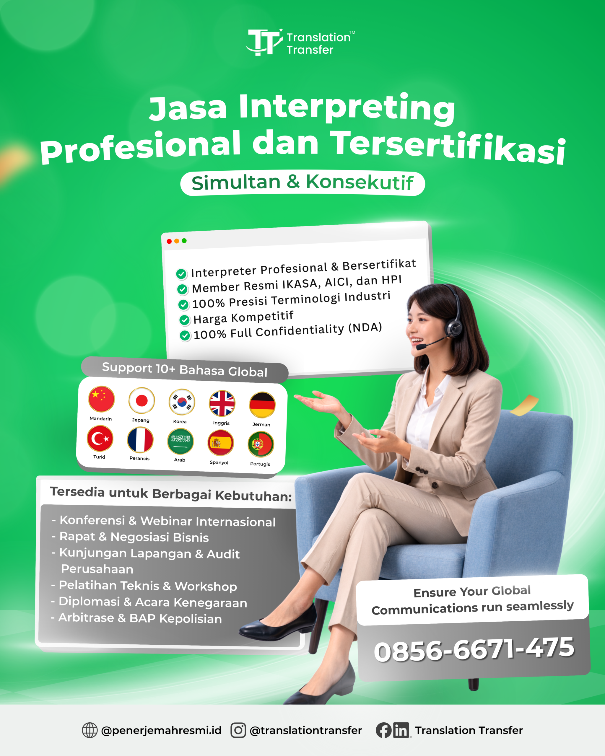 sewa alat interpreter semarang