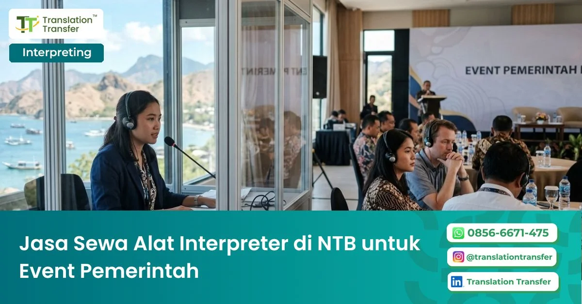 sewa alat interpreter NTB
